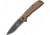 Mtech Ballistic Linerlock A/O Folding Knife,Stainless Steel,Partially Serrated,Drop Point,Stonewash,Tan,G10 Handle MTXA827TN