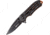 Mtech Button Lock Bronze Folding Knife, 2.5 black finish stainless blade, Black aluminum handle, MT-1120BZ