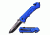 Mtech Folding Blade, 3.5in, Stainless Steel Blade, Blue Aluminum Handle MT-A867BL