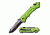 Mtech Folding Blade, 3.5in, Stainless Steel Blade, Green Aluminum Handle MT-A867GN