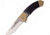 Mtech Framelock A/O Folding Knife, 4.75in Closed, 3.75in Satin SS Drop Point, Gold Titanium Coated And Black Pakkawood Front Handle With Satin Smooth SS Back Handle, MT-A967GB