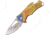 Mtech Framelock A/O Folding Knife, Gold Artwork, 2.25 stonewash finish stainless blade, Stainless handle, MT-A882CAF