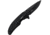 Mtech Black A/O Folding Knife, 3.75in Closed, 2.75in Black Oxide Coated 3Cr13 Stainless Steel Blade, Black Aluminum Handle, MT-A1198BK