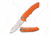 Mtech MT-1022OR Manual Folding Knife, 3.2in, 3CR13 Stainless Steel, Drop Point, Steel Blade, Aluminum Handle, Orange, MT-1022OR