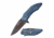 Mtech MT-1034BL Manual Folding Knife, 3in, 3CR13 Stainless Steel, Spear Point, Gray Blade, Aluminum Handle, Blue, MT-1034BL