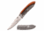 Mtech MT-1151PFL Manual Folding Knife, 3.25in, 3CR13 Stainless Steel, Spear Point, Steel Blade, Aluminum Handle w/ Flag Etching, Orange/Gray, MT-1151PF