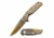Mtech MT-A1019DG Spring Assisted Knife, 3.5in, 3CR13 Stainless Steel, Spear Point, Gold/Satin Blade, Stainless Steel Handle, Gold/Satin, MT-A1019GD