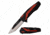 Mtech MT-A1087RD Spring Assisted Knife, 3.25in, 3CR13 Stainless Steel, Modified Tanto, Steel/Black Blade, Aluminum Handle, Black/Red, MT-A1087RD