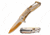 Mtech MT-A1144GD Spring Assisted Knife, 2.75in, 3CR13 Stainless Steel, Spear Point, Golden/Steel Blade, Stainless Steel Handle, Gold/Steel, MT-A1144GD