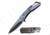 Mtech MT-A1144GY Spring Assisted Knife, 2.75in, 3CR13 Stainless Steel, Spear Point, Gray/Steel Blade, Stainless Steel Handle, Black/Steel, MT-A1144GY