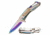 Mtech MT-A1144RB Spring Assisted Knife, 2.75in, 3CR13 Stainless Steel, Spear Point, Rainbow/Steel Blade, Stainless Steel Handle, Rainbow/Steel, MT-A1144RB