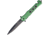 Mtech Rescue Linerlock Green Folding Knife,3.75in,440 Stainless Steel,Partially Serrated,Green,Aluminum Handle MTA837ZG