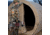 Muddy Bale Blind, includes 4-Steel Stakes, 4-6in wide x 16in tall bungee slide, reversible window coverings, 6-12in wide x 16in tall bungee slide, reversible window coverings., Burlap MGB6000