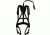 Muddy Diamondback Harness, includes Lineman's Belt, Tree Strap, Suspension Releif Strap, Caribiner, Black/Orange MSH300