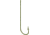 Mustad Carlisle Hook, Kirbed Point, Offset Ringed Eye, Bronze, Size 8, 10 per Pack, 3191-BR-8-10