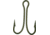 Mustad Classic Double Hook, Open Shank Ringed Eye, Bronze, Size 10, 50 per Pack, 7825-BR-10-50