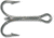Mustad Classic Treble Hook, Standard Shank, Ringed Eye, , Duratin, Size 7/0, 25 per Pack, 3551-DT-7/0-25