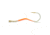 Mustad Slow Death Aberdeen Hook, Special Bent Shank, Orange Glow, Size 2, 8 per Pack, 33862NP-OG-2-8U