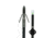 Muzzy Lighted Carbon Composite Arrow, Carp Point w/ Green X Nock &amp; Bottle Slide, 1320-GBS