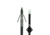 Muzzy Lighted Carbon Composite Arrow, Gar Point w/ Green X Nock &amp; Bottle Slide, 1320-CBS