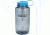 Nalgene 32oz Wide Mouth Bottle, Gray/Blue Lid, 341829