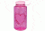Nalgene 32oz Wide Mouth Bottle, Pink Heart w/Pink Lid, 341839