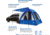 Napier Sportz Dome-To-Go Hatchback/CUV Tent, Blue/Gray, 86000