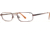 National NA0028 Eyeglass Frames - Shiny Dark Brown Frame Color