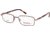 National NA0314 Eyeglass Frames - Shiny Dark Brown Frame Color