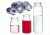 National Scientific Headspace Crimp-Top Vials, National Scientific C4020-38A Magnetic Trim Seals Red PTFE/White Silicone