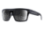 Native Eyewear El Jefe Single Vision Prescription Sunglasses, Matte Black / Gloss Black Frame, Polarized, 191 930 523SV