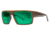 Native Eyewear Eldo Sunglasses,Wood/Black/Black Frame,Green Reflex Brown Lens,Polarized,177 903 529