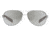 Native Eyewear Haskill Sunglasses, Chrome/Maple Tort/Light Grey Frame, Silver Reflex Lens, Polarized, 164 378 528