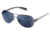 Native Eyewear Haskill Sunglasses, Gunmetal/White/Grey Frame, Blue Reflex Lens, Polarized, 164 380 526