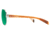 Native Eyewear Patroller Sunglasses,Chrome/Crystal Brown Frame,Green Reflex Lens,Polarized,175 397 529