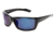 Native Eyewear Wazee Sunglasses, Iron Frame, Blue Reflex Gray Lens, Polarized, 135 300 519