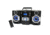 Naxa Portable Mp3/Cd Player with Pll FM Stereo Radio &amp; USB Input 16, 8W x 2 Detachable Speakers, Black/Blue NPB429