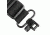 NCSTAR 1in Lockable Sling Swivels, Black AASW1B