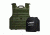 NcSTAR Expert Carrier Vest w/Two 10x12in Shooters Cut Hard PE Ballistic Panels, Green, 2XL BPCVPCVXL2963G-A