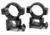 NcSTAR Scope Ring - 1in Weaver Ring / Black / Flat Stud-high RB11-2