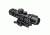 NcSTAR XRS Series 2-7x32 Compact Scope w/ Modular Upper Scope Rings, Black, Blue Ill. Mil-Dot/Waver SECXRSM2732G