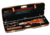 Negrini OU Deluxe Skeet Single Shotgun Case + Tube Set, Navy/Tobacco Leather/Navy Interior, 1659LX-TUBE/5161