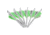 New Archery Products NAP Quikfletch Quickspin 4 Fletch Rap, White/Green, NAP-60-1004