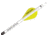 New Archery Products Quikfletch 2in Quikspin Vanes, 100 pack, White/Yellow/Yellow NAP-60-661