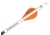 New Archery Products Quikfletch 2in Quikspin Vanes, 100 pack, White/Orange/Orange NAP-60-662