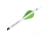 New Archery Products Quikfletch 2in Quikspin Vanes, 100 pack, White/Green/Green NAP-60-663