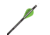New Archery Products Quikfletch 2in Quikspin Vanes, Black Tube, 100 Pack, White/Green/Green, NAP-60-382
