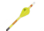 New Archery Products Quikfletch w/ 2in Quikspin Archer's Choice Vanes, 100 Pack, Yellow/Yellow/Yellow, NAP-60-575