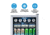 NewAir Can Freestanding Beverage Fridge - 126 Cans, Black / Stainless Steel, AB-1200