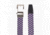 Nexbelt Braided Belt, Black/Purple/Grey, Up to 50 Waist, PCD1961